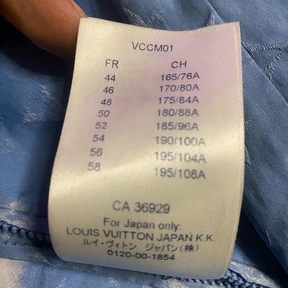 Louis Vuitton Monogram Cloud Windbreaker Jacket Blue - Picture 2 of 13